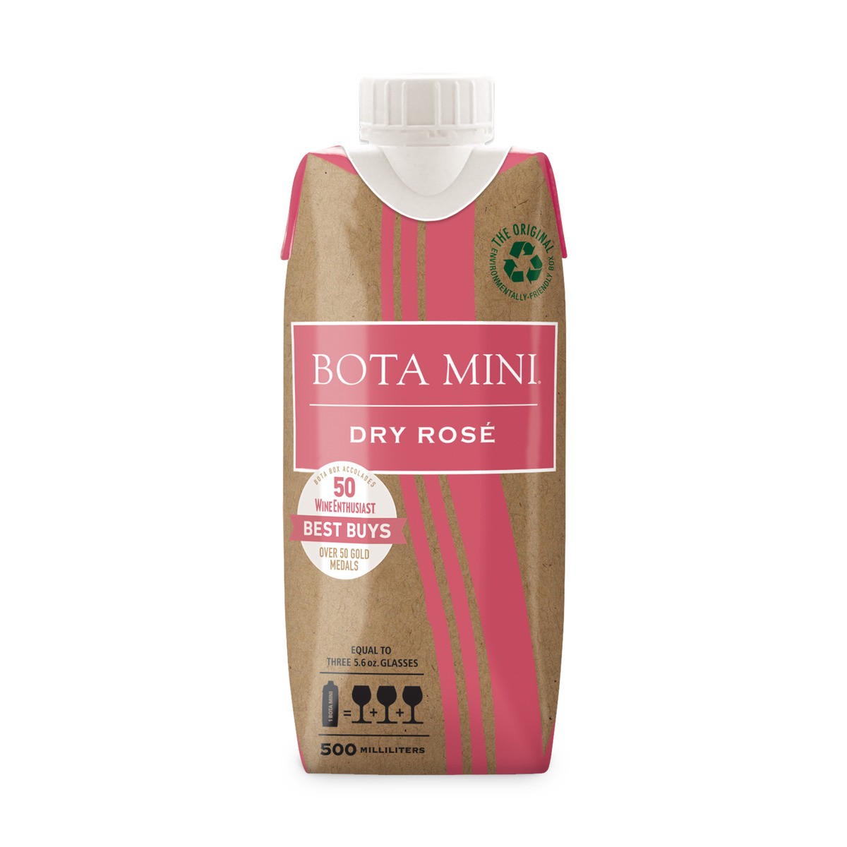 slide 1 of 9, Bota Box Dry Rose Wine, 500 ml