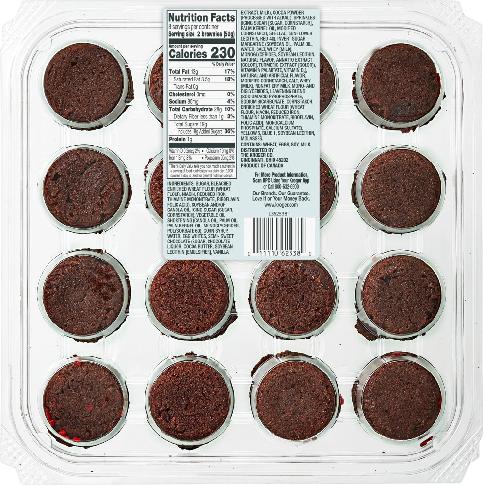 slide 2 of 2, Bakery Fresh Candy Cane Sprinkle Brownie Bites, 14.1 oz
