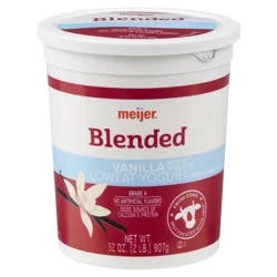 Meijer Vanilla Lowfat Yogurt