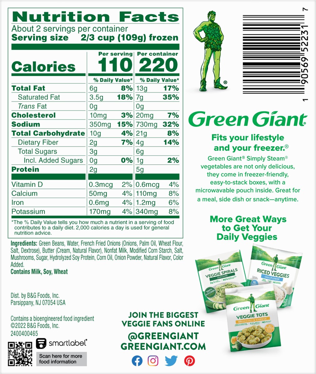 slide 3 of 9, Green Giant Sauced Green Bean Casserole 8 oz, 8 oz