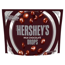 HERSHEY'S Drops Milk Chocolate Candy, 7.6 oz, Resealable Bag