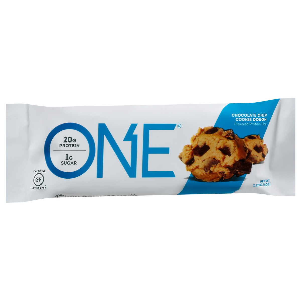 slide 14 of 14, ONE Chocolate Chip Cookie Dough Flavored Protein Bar, 2.12 oz, 2.12 oz