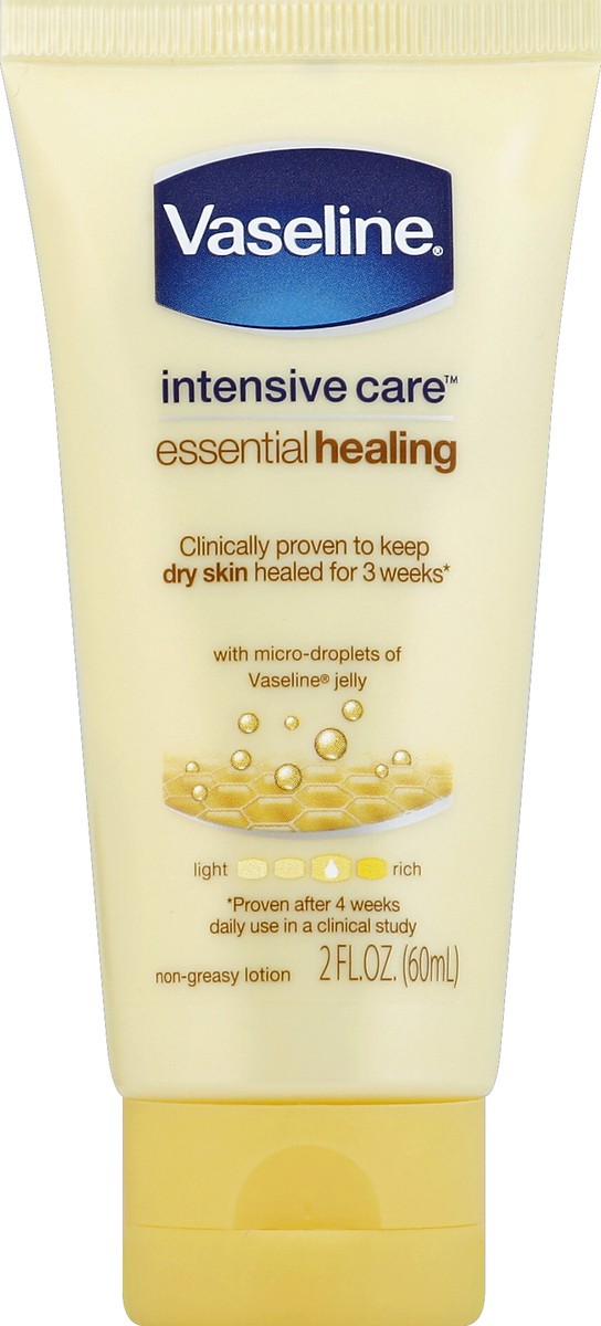 slide 2 of 2, Vaseline Intensive Care hand and body lotion Essential Healing, 2 oz, 2 oz