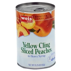 Weis Quality Yellow Cling Sliced Peaches In Heavy Syrup