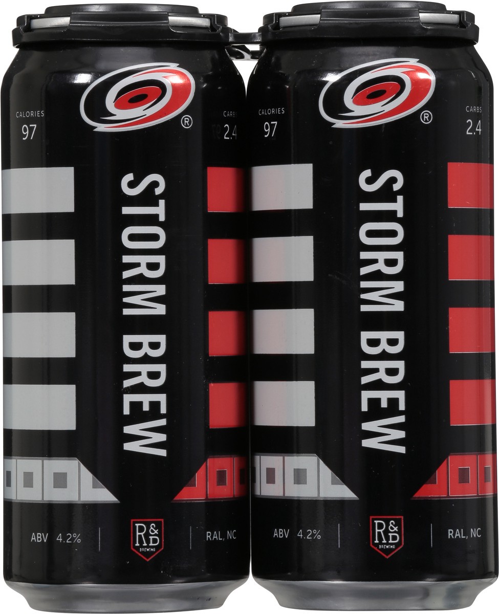 slide 7 of 10, R&D Brewing Canes Crisp Light Lager Storm Brew Beer 4 - 16 oz Cans, 4 ct; 16 oz