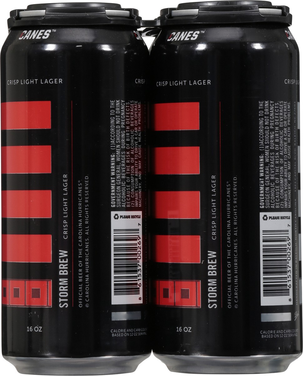 slide 2 of 10, R&D Brewing Canes Crisp Light Lager Storm Brew Beer 4 - 16 oz Cans, 4 ct; 16 oz