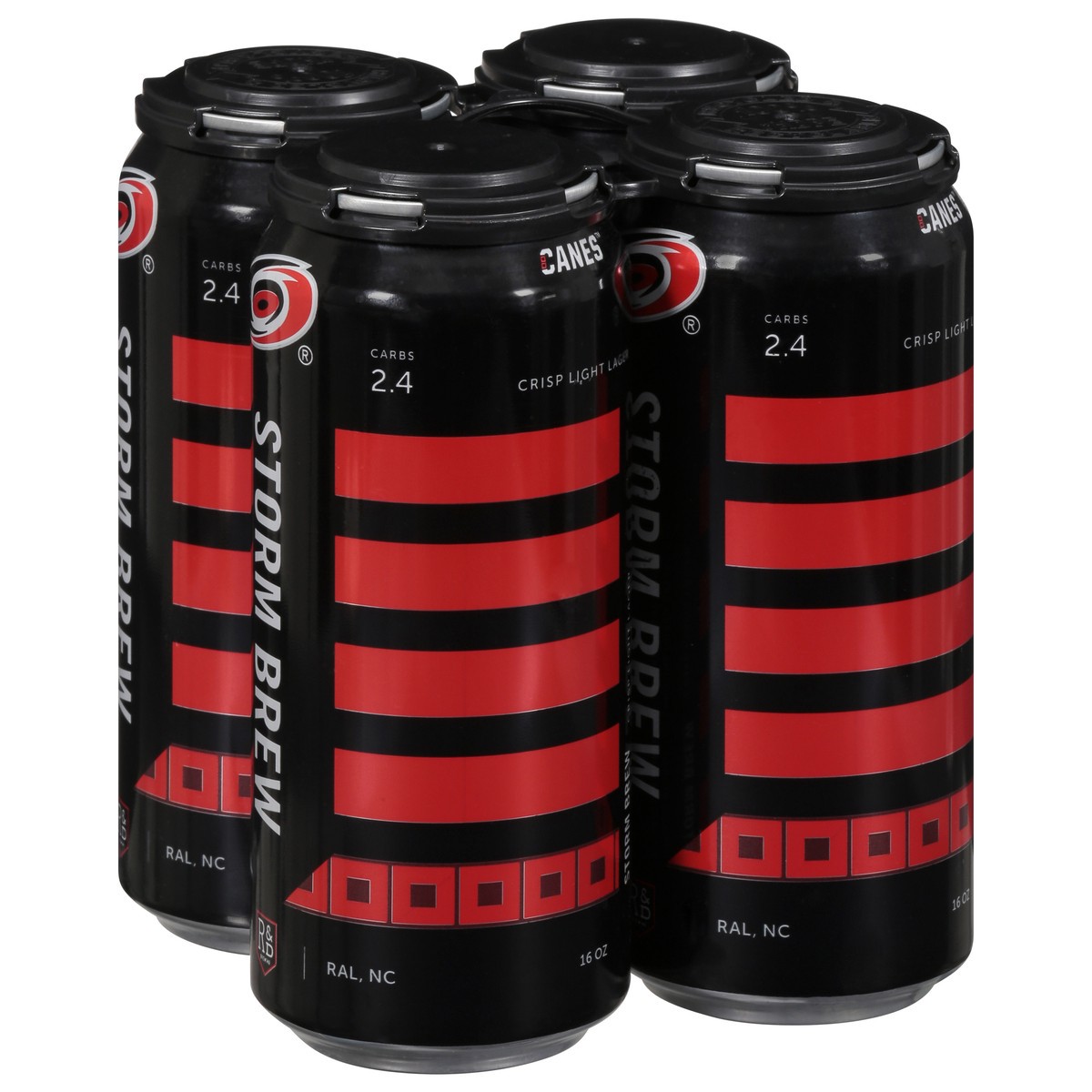 slide 4 of 10, R&D Brewing Canes Crisp Light Lager Storm Brew Beer 4 - 16 oz Cans, 4 ct; 16 oz