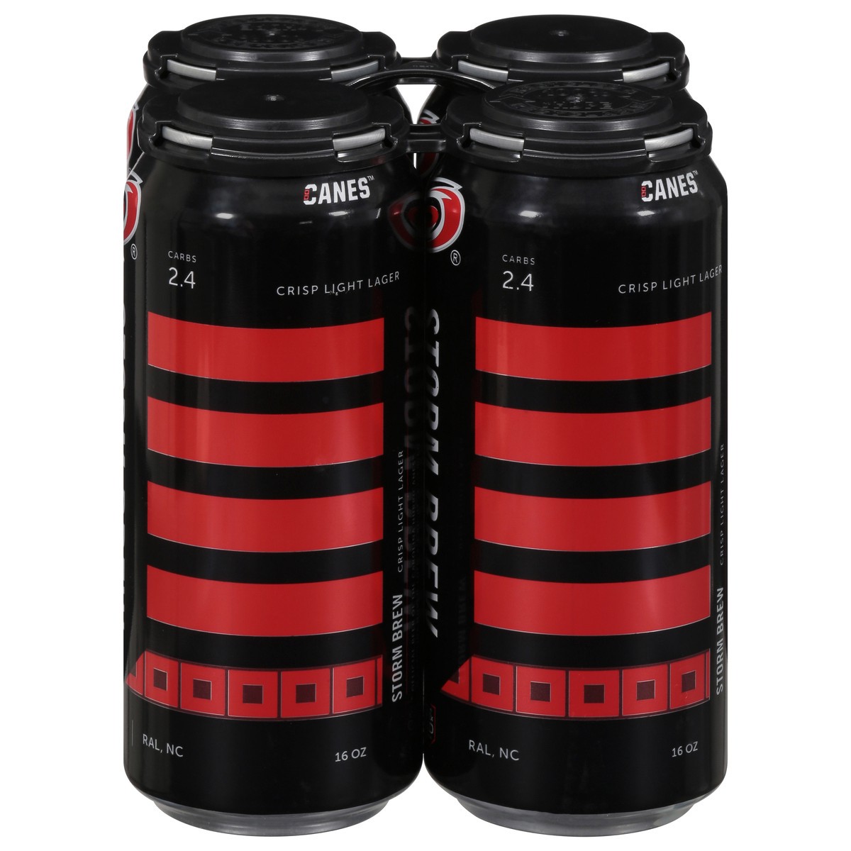 slide 1 of 10, R&D Brewing Canes Crisp Light Lager Storm Brew Beer 4 - 16 oz Cans, 4 ct; 16 oz