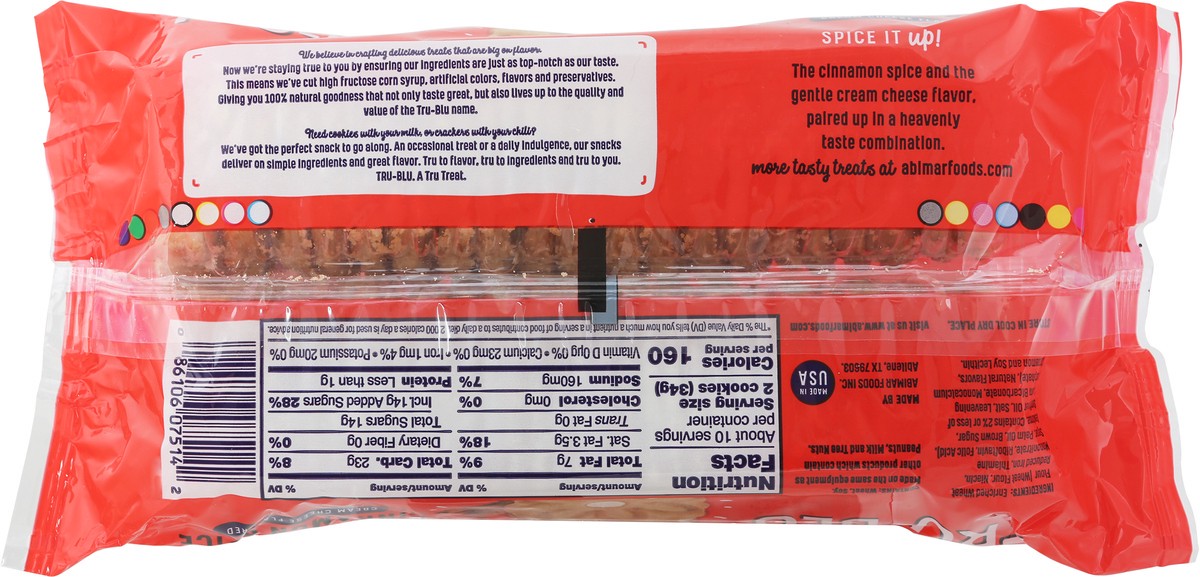 slide 11 of 13, Tru-Blu Cinnamon Spice Cream Cheese Flavored Cookies 12 oz, 12 oz