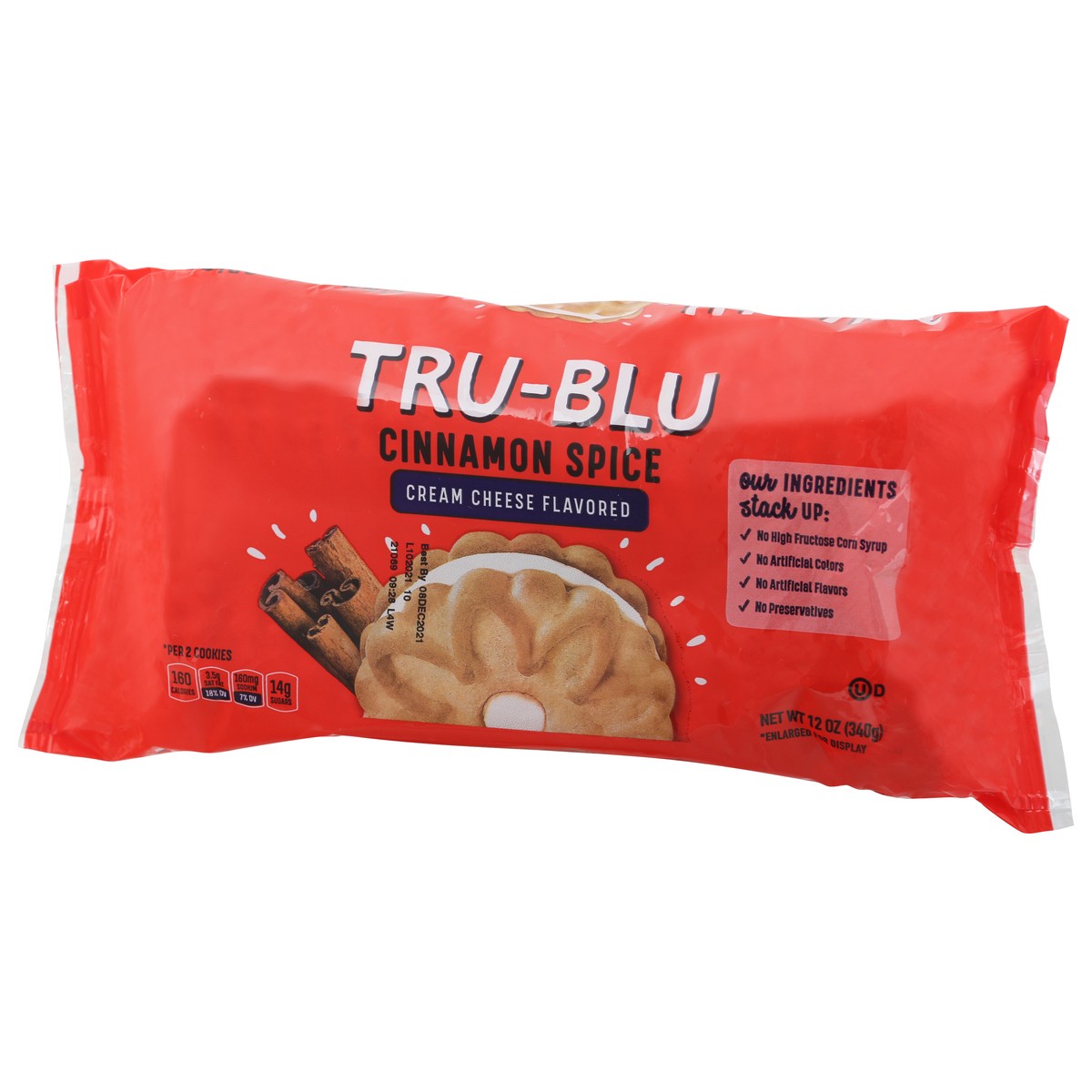 slide 12 of 13, Tru-Blu Cinnamon Spice Cream Cheese Flavored Cookies 12 oz, 12 oz