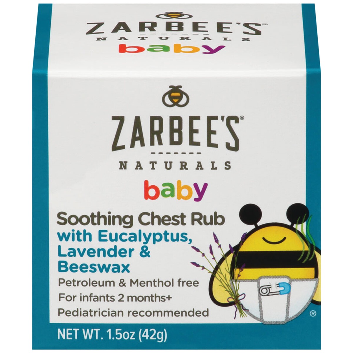 slide 1 of 6, Zarbee's Naturals Baby Soothing Chest Rub, Eucalyptus, Lavender & Beeswax, 1.5 oz, 1.5 oz