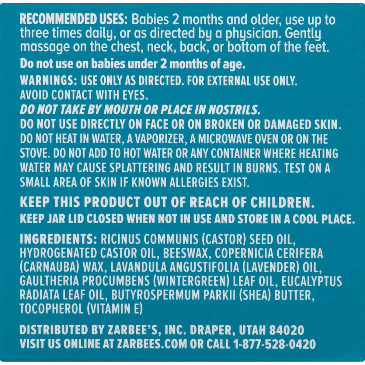 slide 4 of 6, Zarbee's Naturals Baby Soothing Chest Rub, Eucalyptus, Lavender & Beeswax, 1.5 oz, 1.5 oz