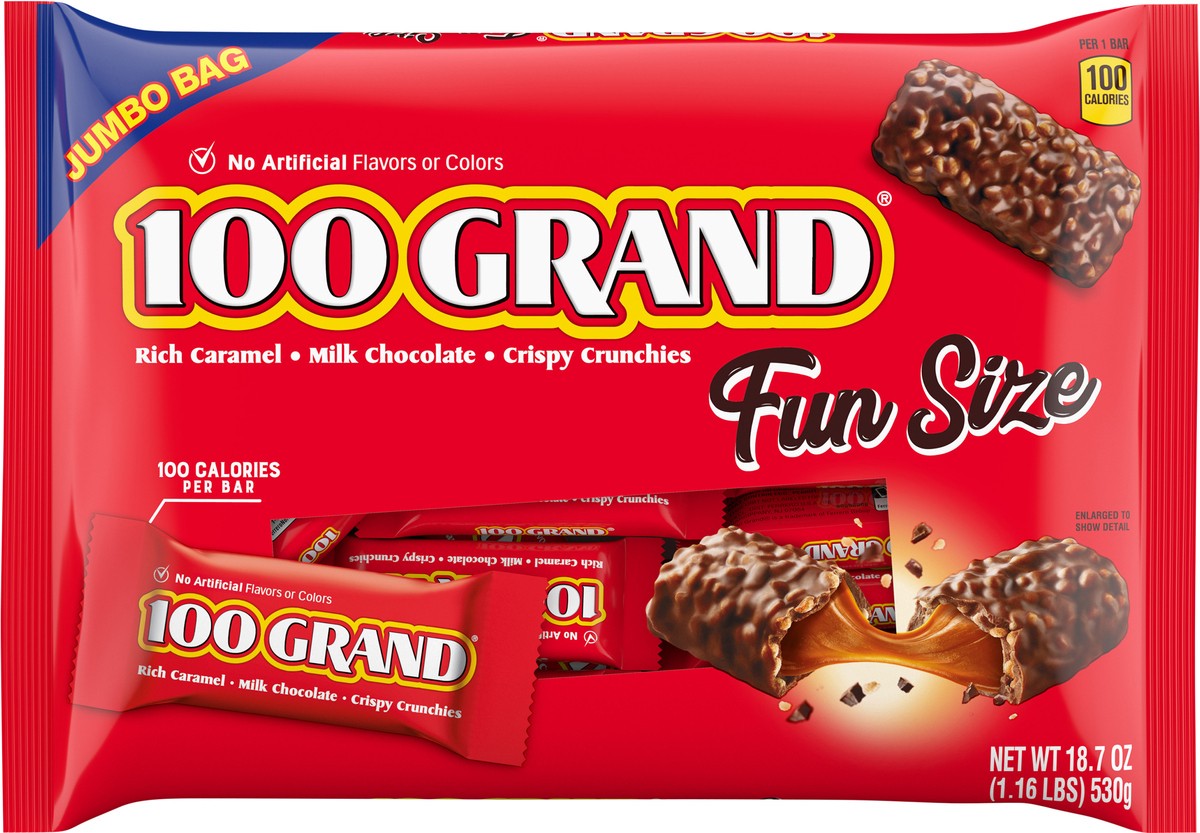 slide 7 of 7, 100 Grand Candy Fun Size 18.7 oz, 18.7 oz