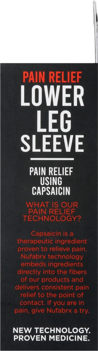 slide 11 of 13, Nufabrx Black Medicine Infused Leg Sleeve One Size Fits Most 1 ea, 1 ct