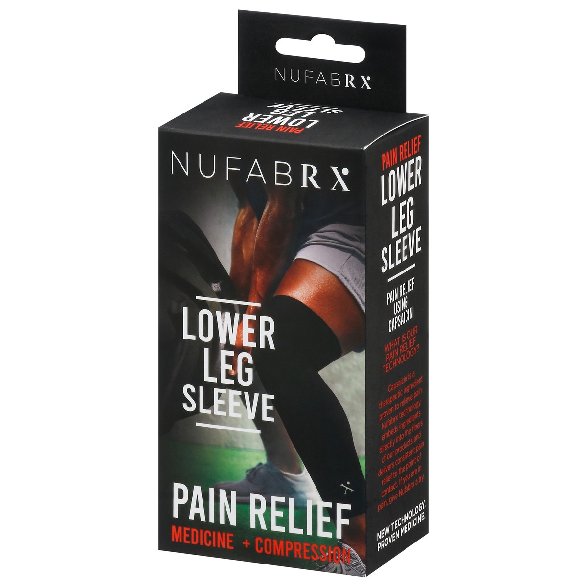 slide 5 of 13, Nufabrx Black Medicine Infused Leg Sleeve One Size Fits Most 1 ea, 1 ct