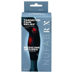 Nufabrx Black Medicine Infused Leg Sleeve One Size Fits Most 1 ea
