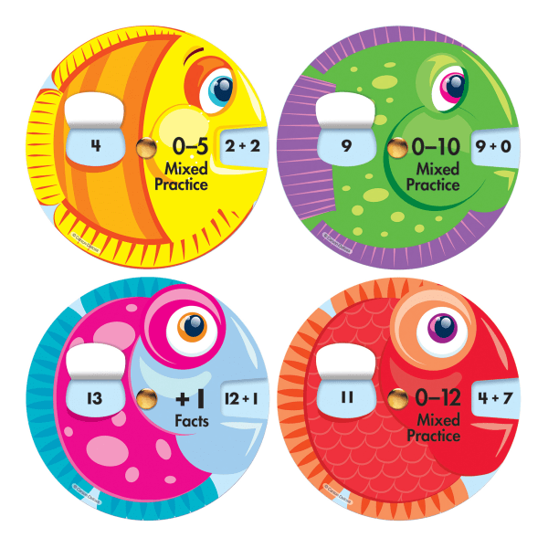 slide 1 of 1, Carson Dellosa Ez-Spin Addition Facts Manipulatives, Grades K-2, 1 ct