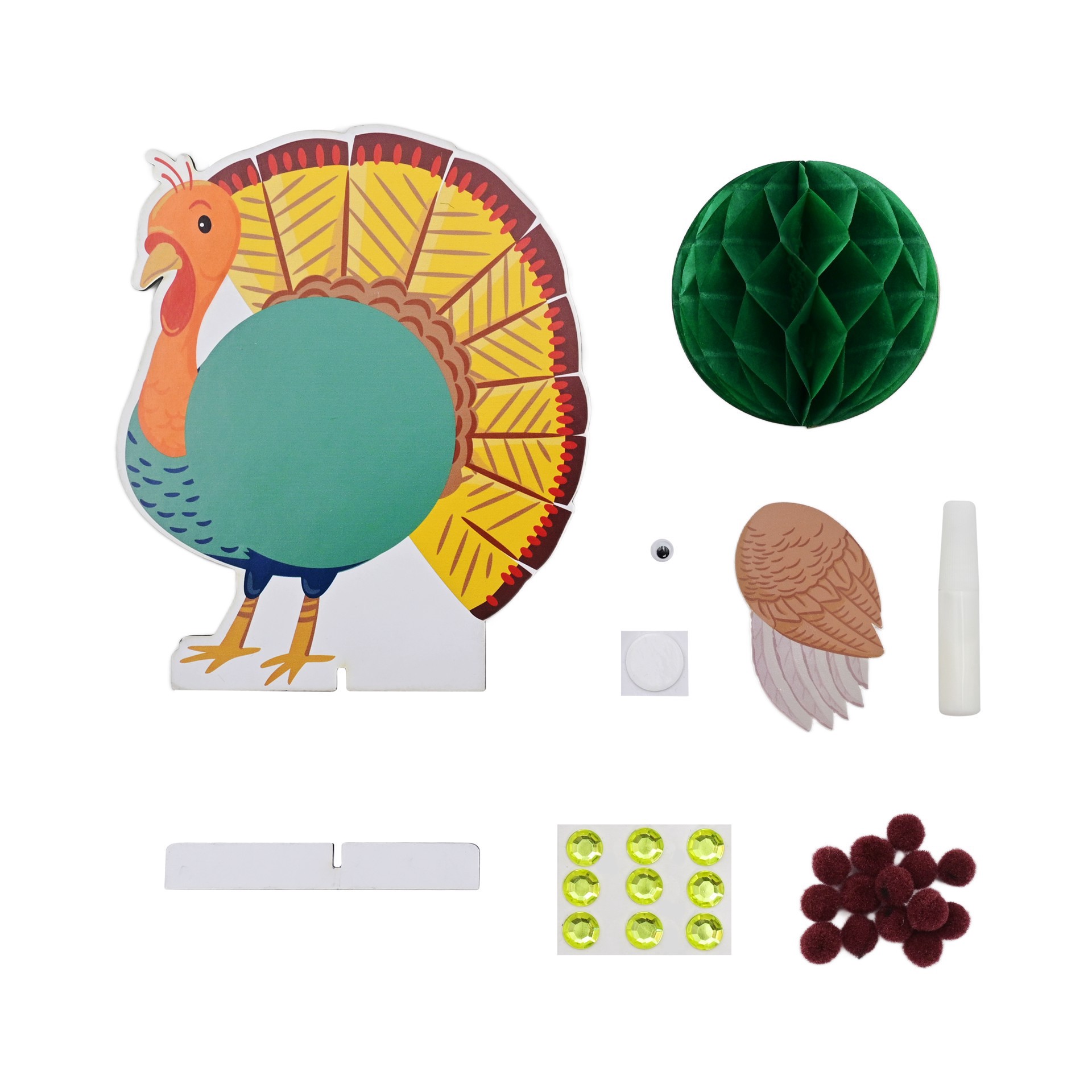 slide 2 of 4, Turkey Honeycomb Craft Kit By Creatology, 5.5 in x 8 in x 1.5 in