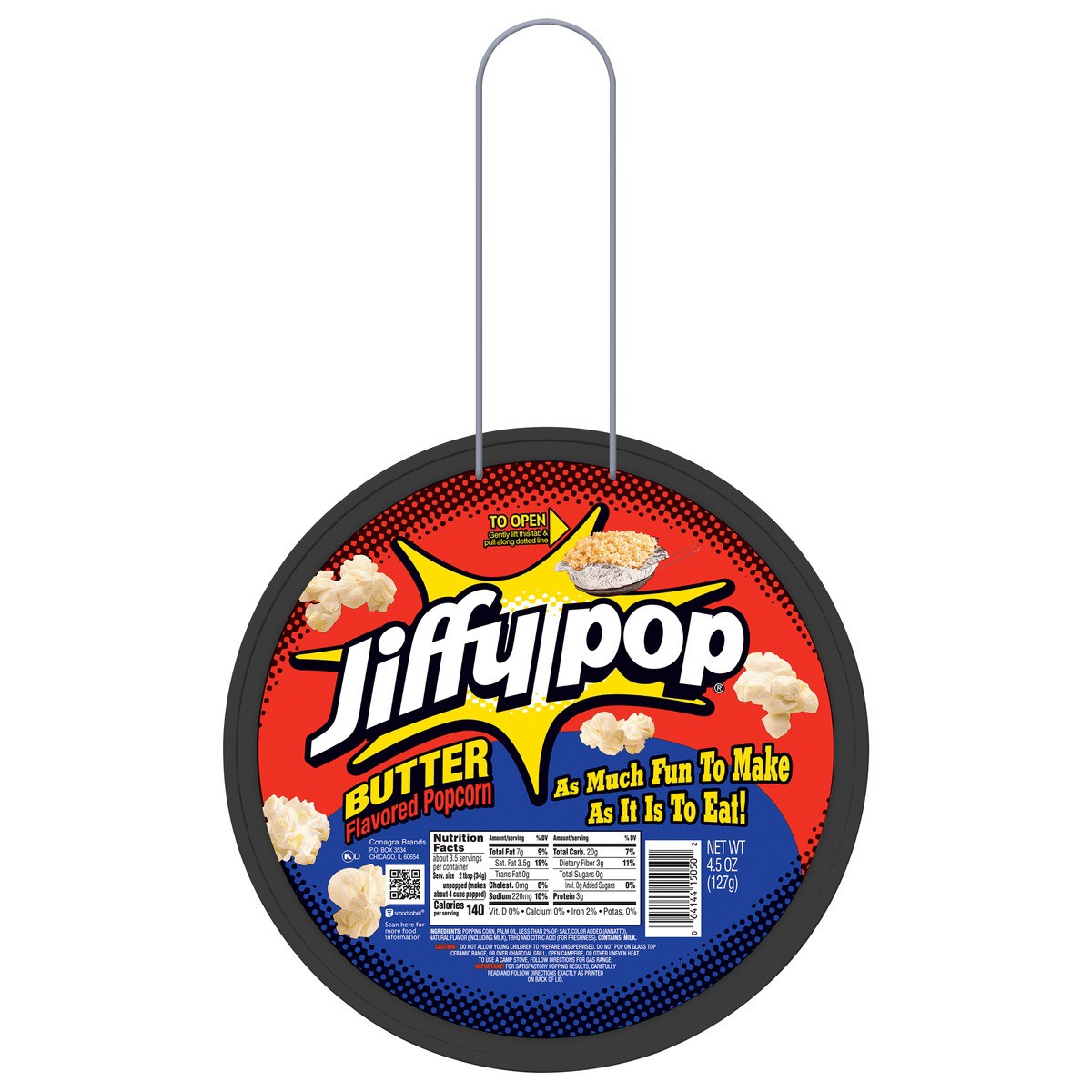 slide 1 of 3, Jiffy Pop Butter Flavored Popcorn, 