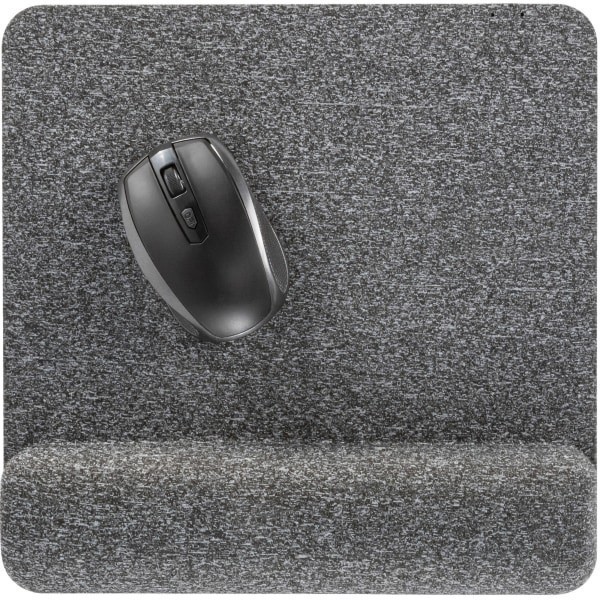 slide 5 of 5, Allsop Premium Plush Memory Foam Wrist Rest, Mousepad, 1-7/8"H X 11-5/8"W X 11-13/16"D, Gray, 1 ct