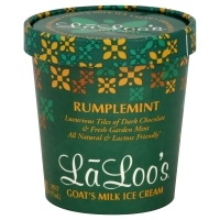 slide 1 of 1, LaLoo's Ice Cream, Goat's Milk, Rumplemint, 16 oz