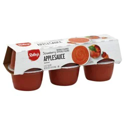 Raley's Strawberry Applesauce 6 x 4 oz