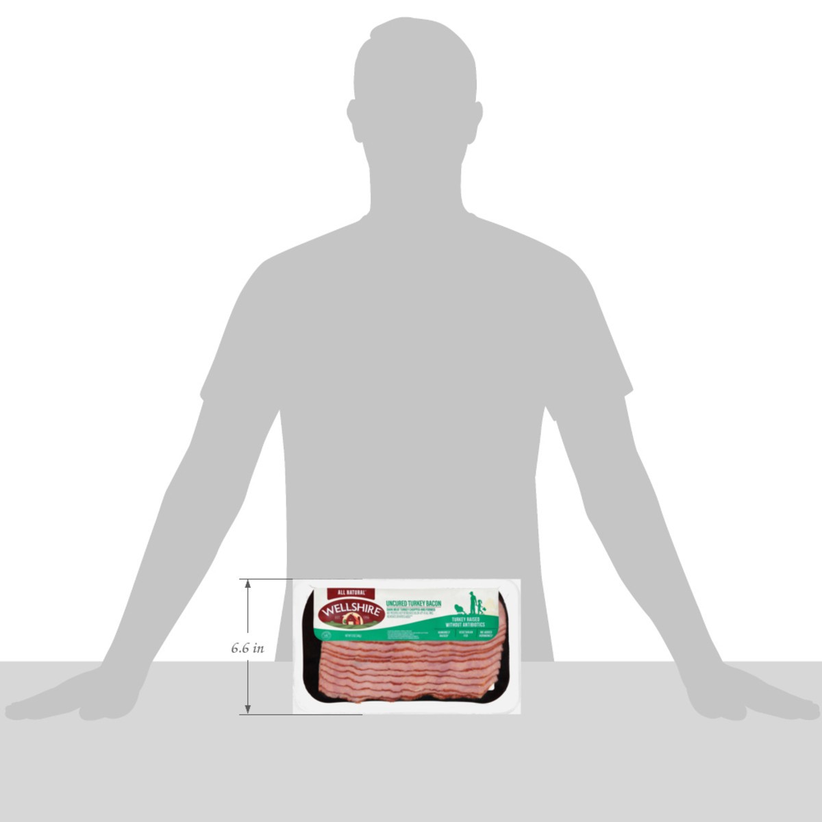 slide 3 of 14, Wellshire All Natural Turkey Bacon 12 oz, 12 oz