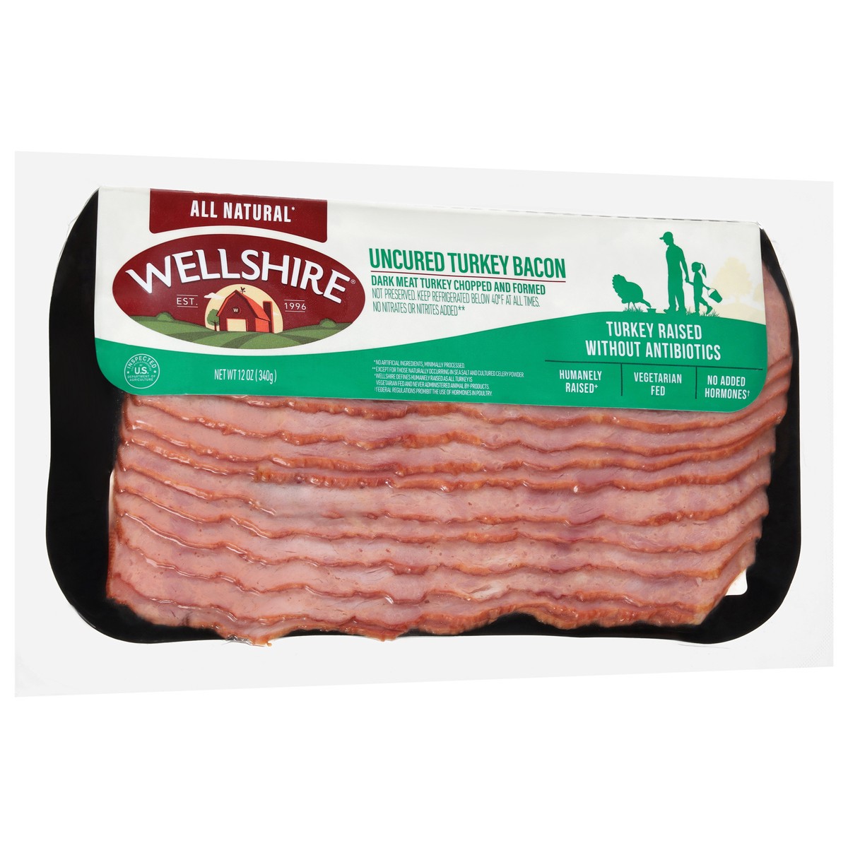 slide 12 of 14, Wellshire All Natural Turkey Bacon 12 oz, 12 oz