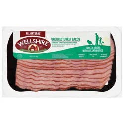 Wellshire All Natural Turkey Bacon 12 oz