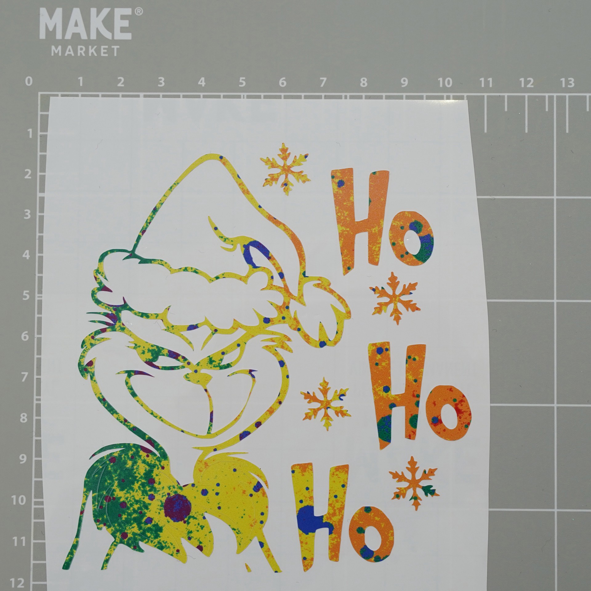 slide 4 of 5, Rainbow Pattern Permanent Vinyl By Make Market, 12 in x 48 in