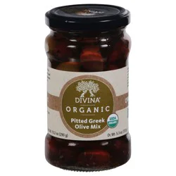 Divina Organic Pitted Greek Olive Mix 10.2 oz