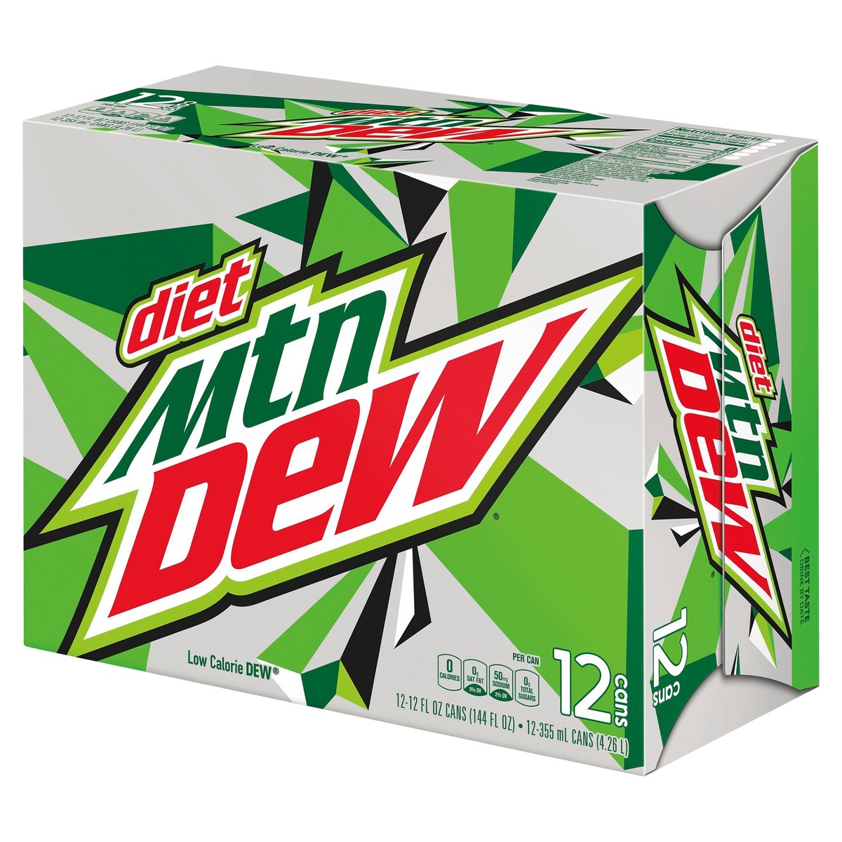 slide 2 of 9, Mountain Dew Diet Soda - 12 ct, 12 ct