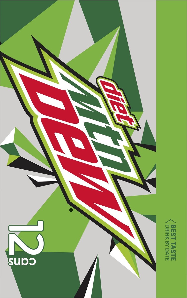 slide 8 of 9, Mountain Dew Diet Soda - 12 ct, 12 ct