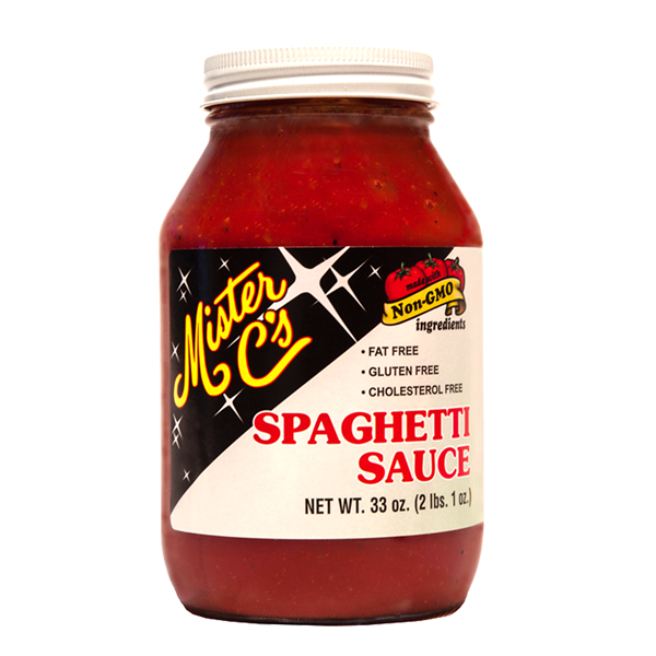 slide 1 of 1, Mister C?S Spaghetti Sauce, 33 oz