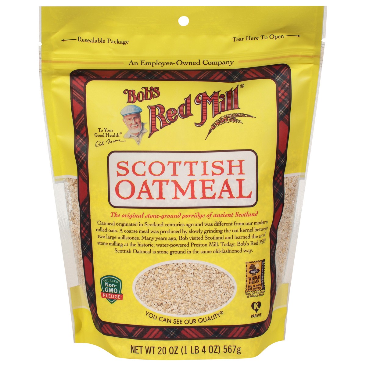 slide 1 of 1, Bob's Red Mill Scottish Oatmeal 20 oz, 20 oz