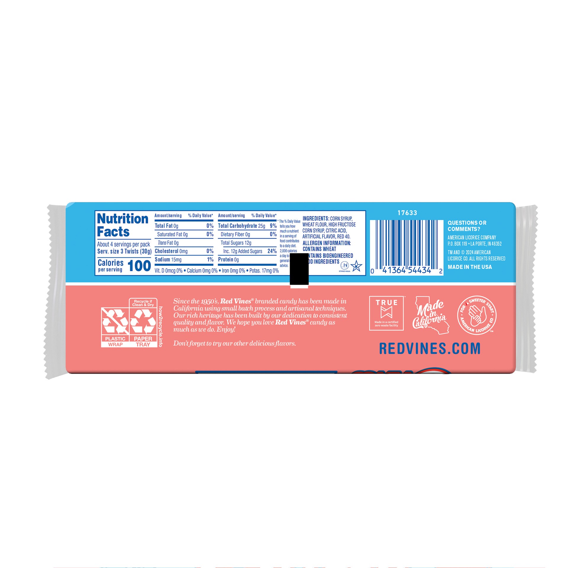 slide 3 of 6, Red Vines Orig Valentines Tray, 4 oz