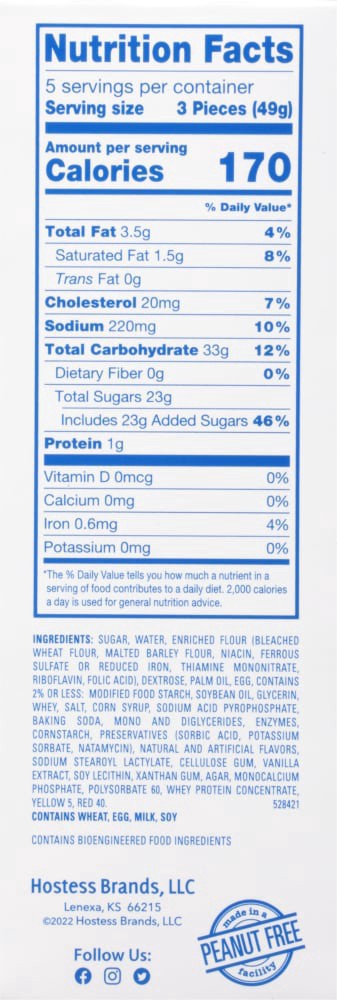 slide 3 of 4, HOSTESS BOUNCERS Glazed TWINKIES, Packable Pouches, Perfect for Lunchboxes – 5 Pouches , 8.62 oz, 5 ct