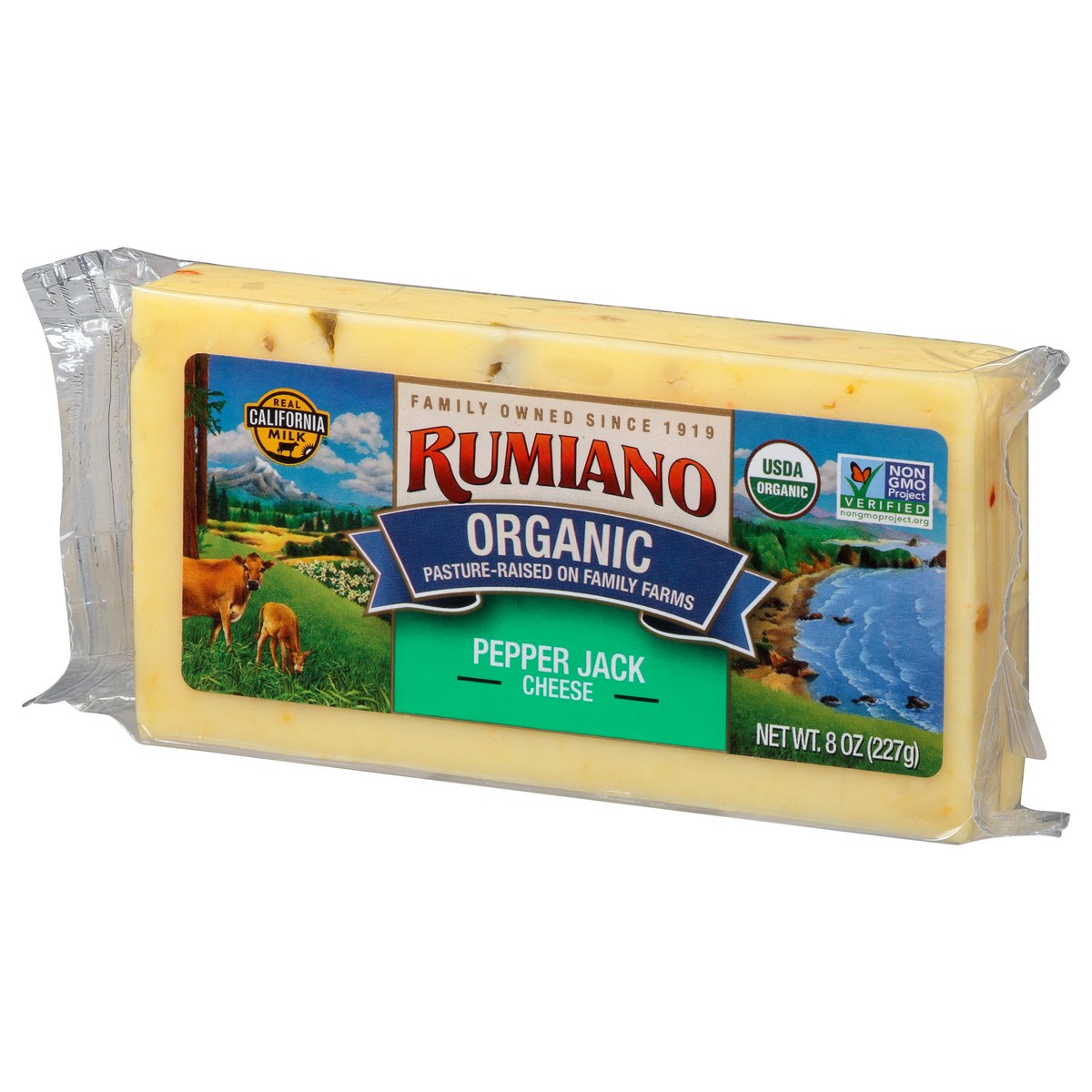 slide 13 of 13, Rumiano Family Organic Pepper Jack Cheese, 8 oz