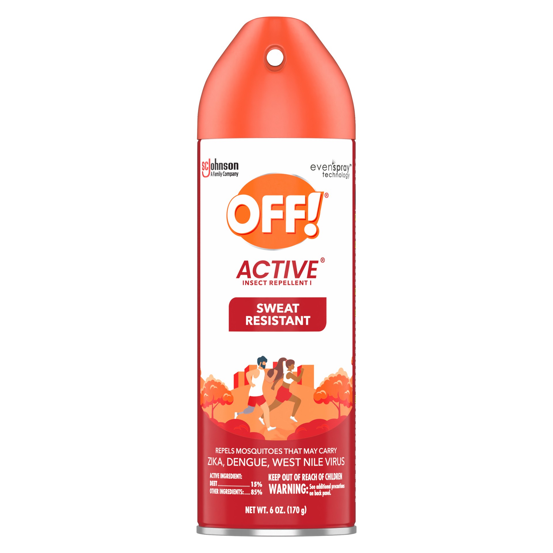 slide 1 of 10, OFF! Active Insect Repellent I, Sweat Resistant Mosquito Spray with DEET, 6 oz, 6 oz