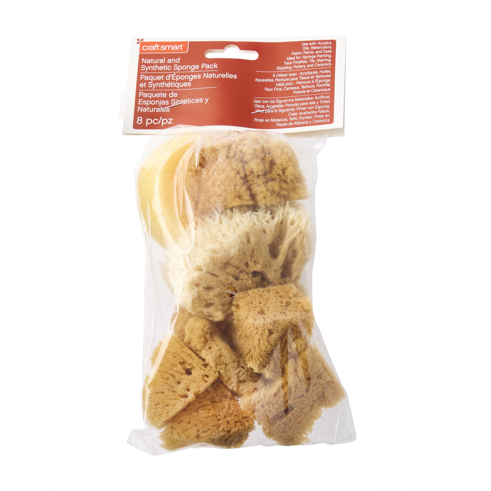 slide 3 of 5, Variety Sponge Value Pack By Craft Smart, 8 ct