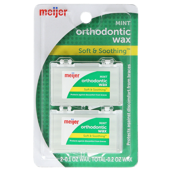 slide 1 of 1, Meijer Orthodontic Wax, 2 ct