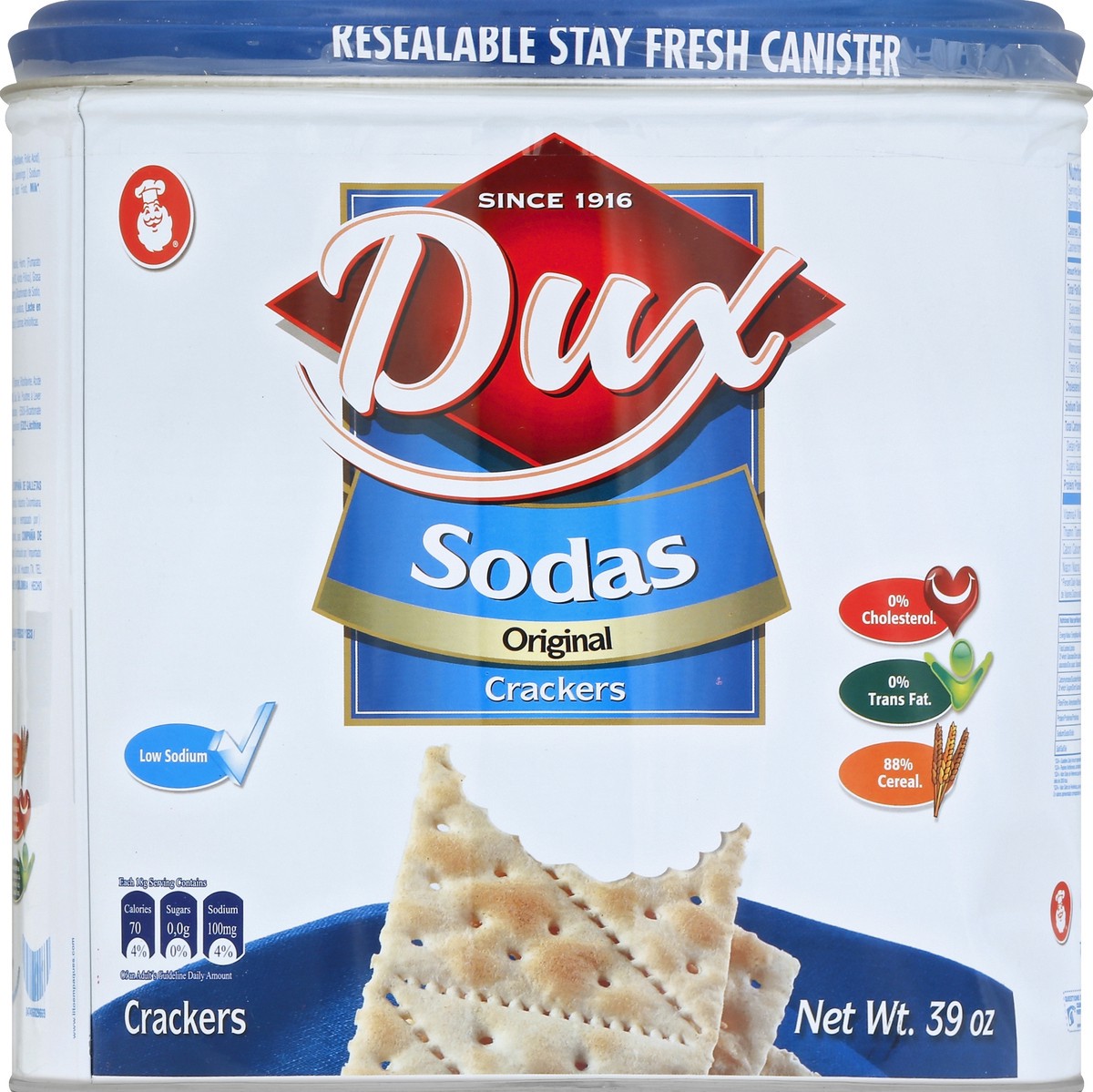 slide 1 of 3, Dux Crackers 39 oz, 39 oz