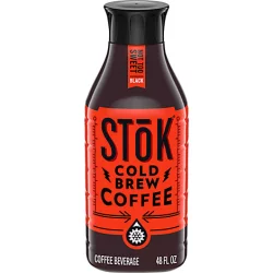 Stok Coffee Cold Brew Low & Slow Not Too Sweet Black - 48 fl oz