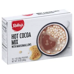 Raley's Instant Hot Cocoa With Mini-Marshmallows - 10 oz