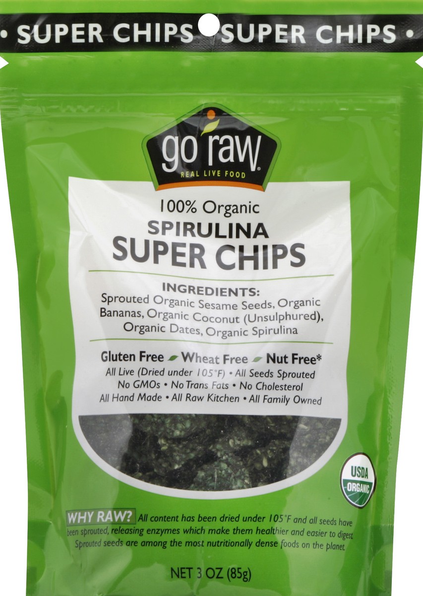 slide 3 of 3, Go Raw Sweet Spirulina Sprouted Bites, 3 oz