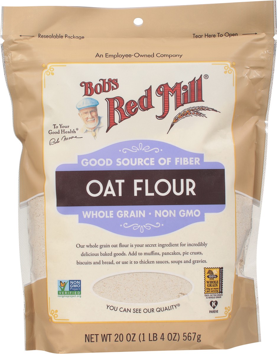 slide 6 of 9, Bob's Red Mill Whole Grain Oat Flour, 20 oz