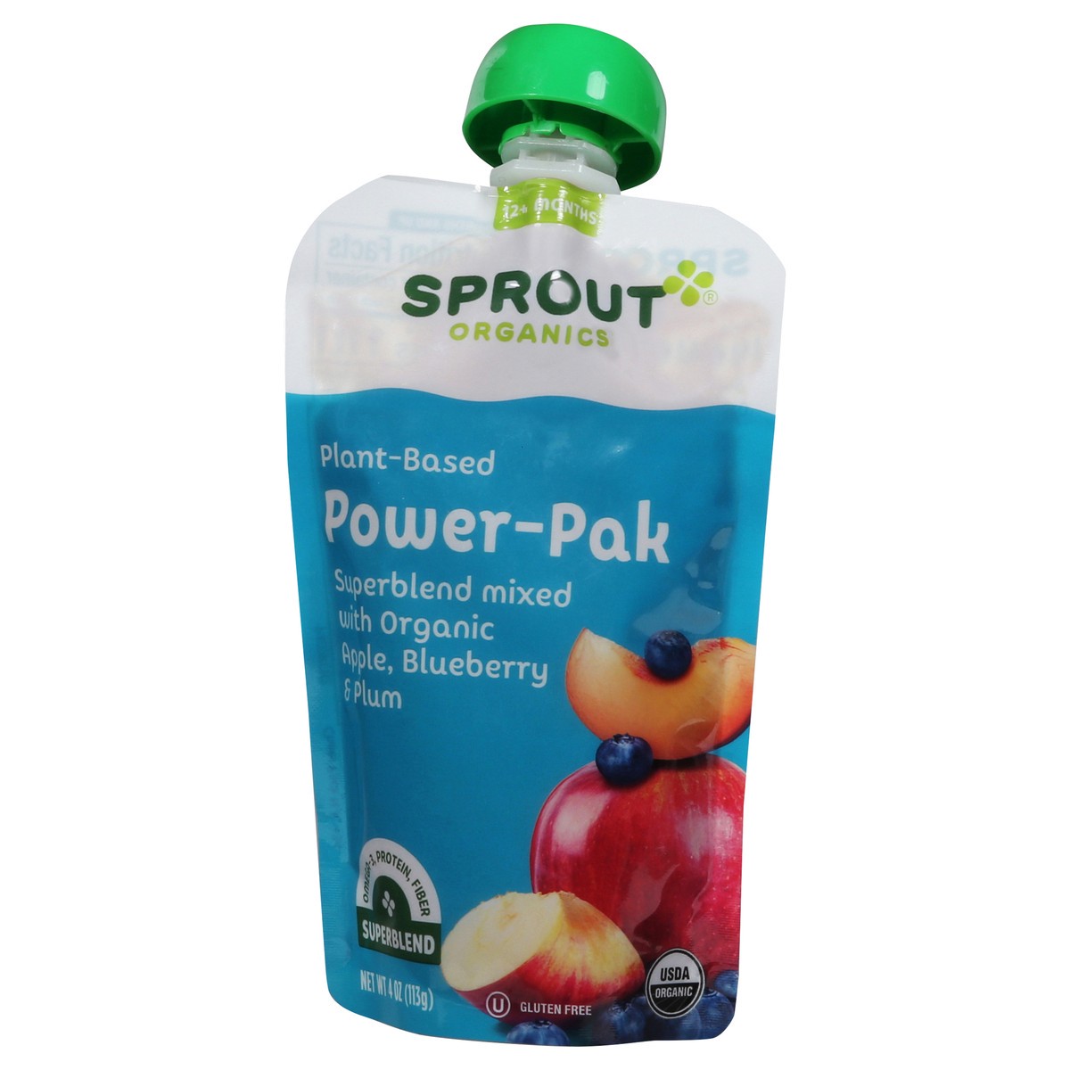 slide 8 of 9, Sprout Organics 12+ Months Plant-Based Power-Pak Cheer Pack 4 oz, 4 oz