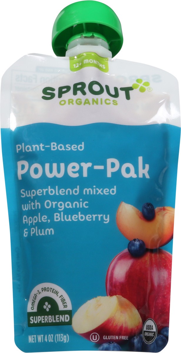 slide 4 of 9, Sprout Organics 12+ Months Plant-Based Power-Pak Cheer Pack 4 oz, 4 oz