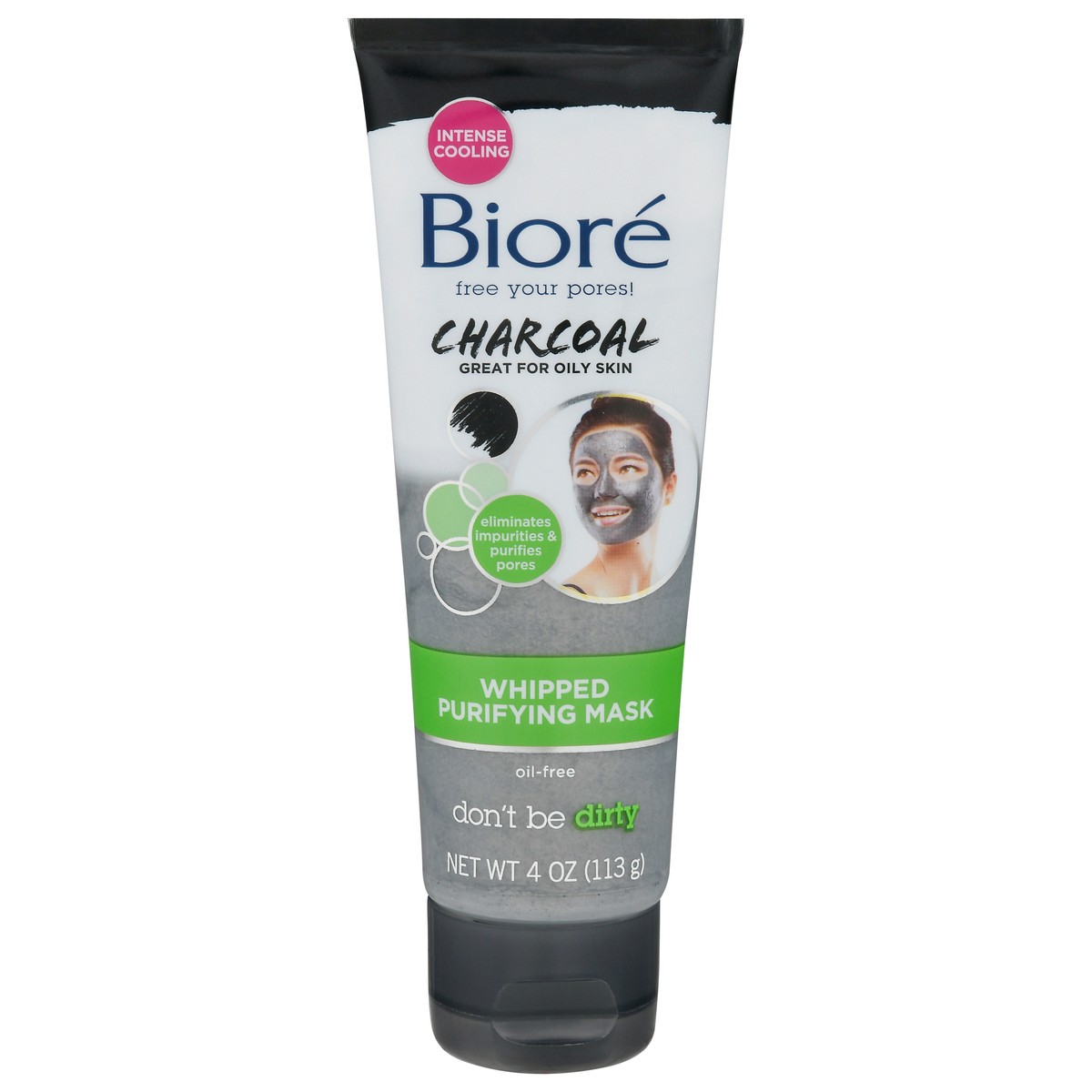 slide 1 of 4, Biore Charcoal Whipped Purifying Mask 4 oz, 4 oz