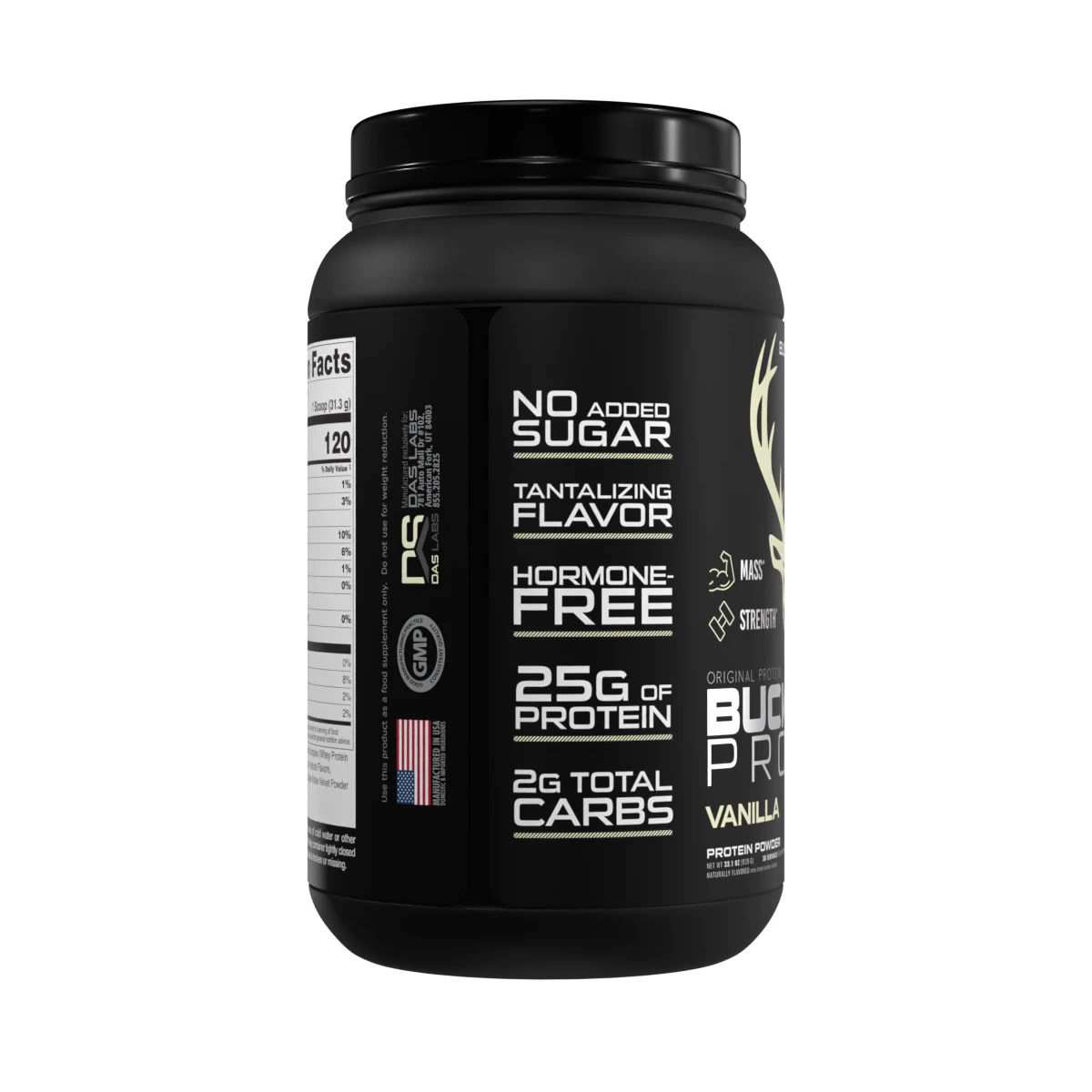 slide 4 of 4, Buck Feed Vanilla Protein, 1 ct